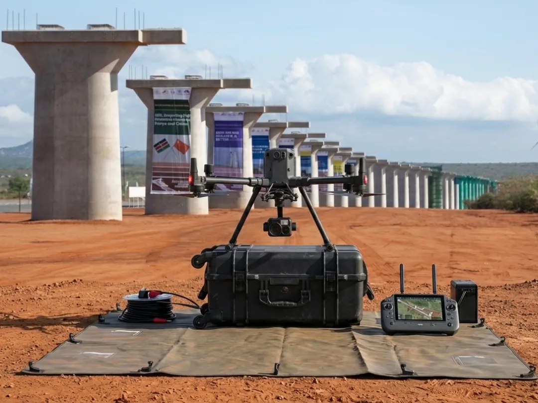 drone construction monitoring with dji m350