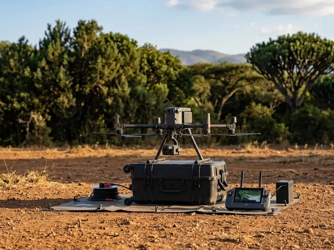 drone forest monitoring with dji m350