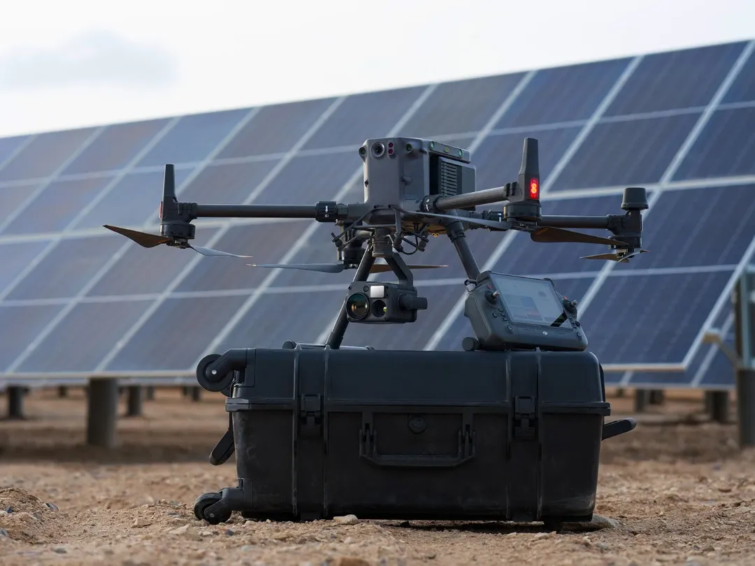 drone solar inspection with dji m350